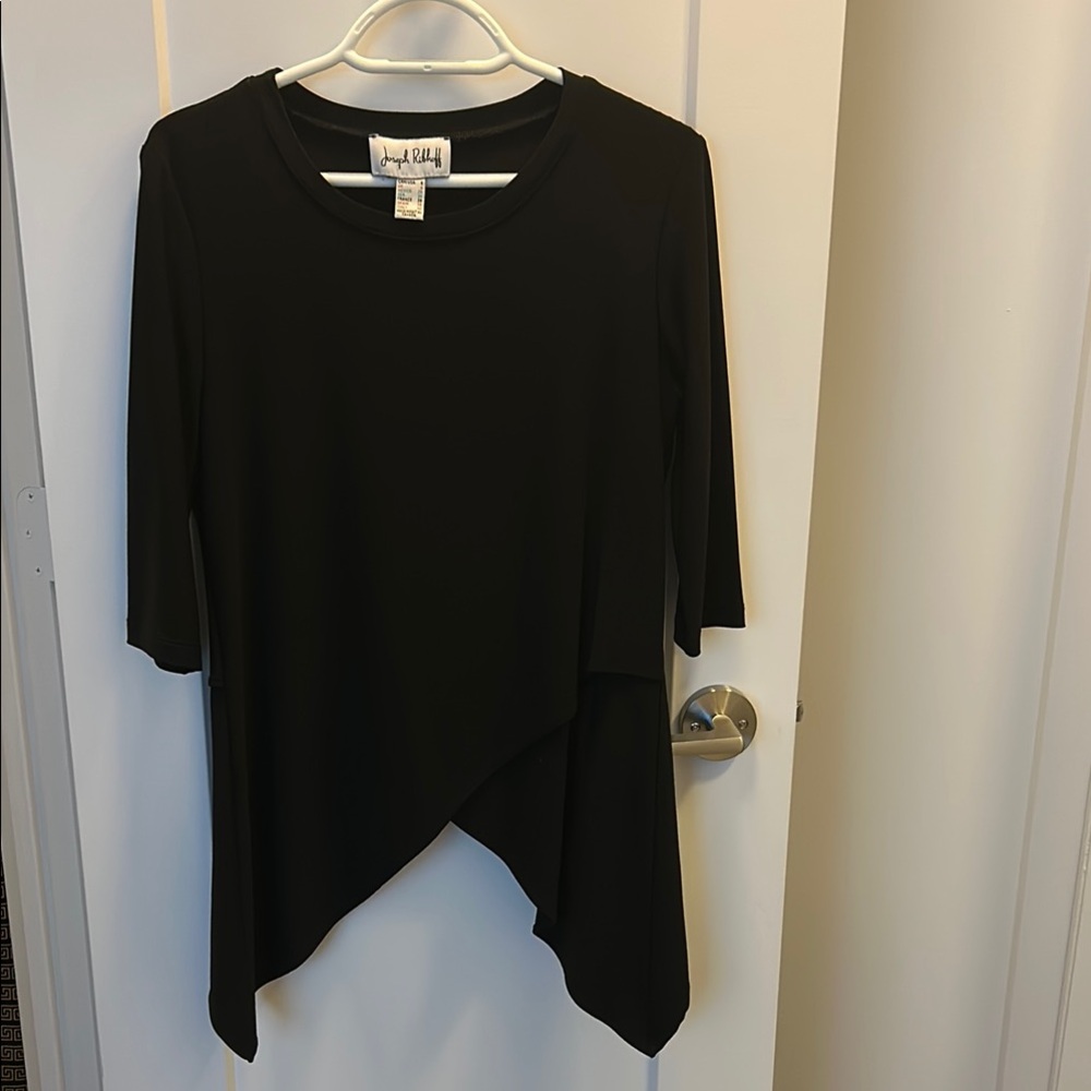 Joseph Ribkoff black Elegant Top half tunic